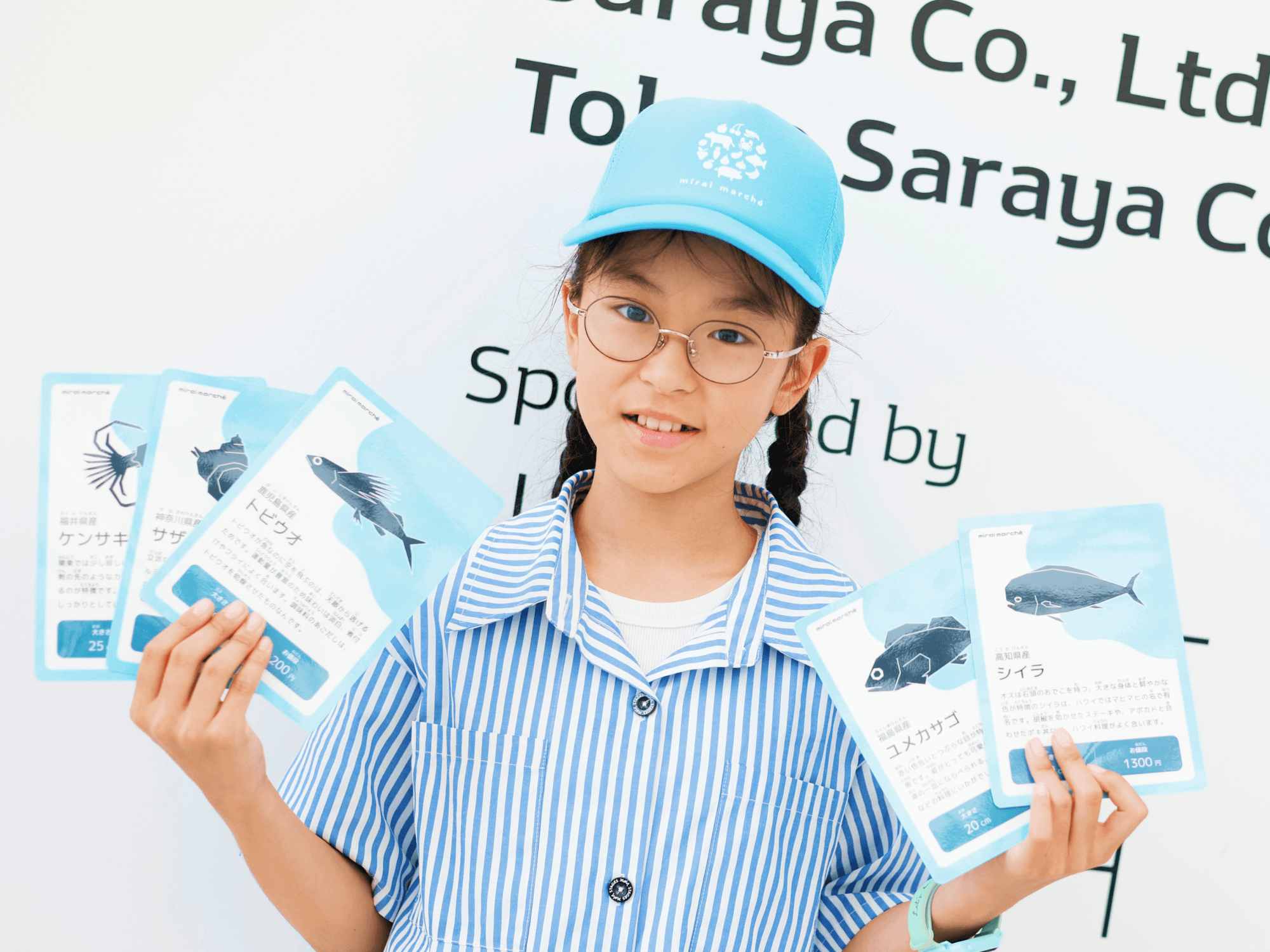 カラフルで、こせいが光る、バイヤーらしいラインナップだね！トビウオ、ユメカサゴ、シイラがならんでいたら、どんなおきゃくさんもきっと立ち止まってくれるね。お魚の見た目をいかした、センスあふれる　すばらしいえらび方だよ。さんかしてくれてありがとう！